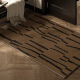 Modern Geometric Wire Loop Mat Dust-Resistant Non-slip Waterproof Easy-to-Clean for Indoor Entryway Living Room