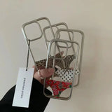 Funny Leopard Prints Panties Clear Phone Case for iPhone 15 14 13 16 12 Pro Max INS Creative Y2K Shockproof Back Cover