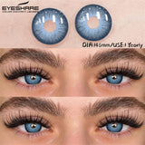 New Natural Color Contact Lenses 2pcs Blue Eyes Lenses Gray Eye Contact Brown Colored Eye Lens Green Beauty Makeup Lens