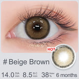 14.0mm Small DIA Colored Eye Contacts Lenses With Diopters Soft Focus Graduated Contacts Lenses 6 Months