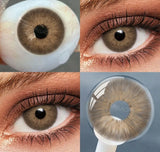 Color Contact Lenses for Eyes 1pair Yearly Natural Eye Color Makeup Lens Brown Cosmetic Soft Eye Lenses Beauty Pupils