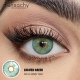 2Pcs Kroean New Colored Contact Lenses Natural Blue Makeup Cosmetic Pupils Soft Lens Eye Beautiful Color Lens Yearly