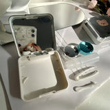 Portable Contracted Cute Little Bear Contact Lens Case Holder Storage Eye Care Container with Mirror Box