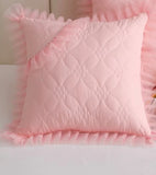 1 Pcs Korean Style Cotton Lace Cushion Cover Pillowslip Pillowcase Square Cushion Pillow Core Covers Thick Pillowcases