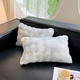 Household new class A rabbit plush pillowcase single milk plush pillowcase 48x74cm, no pillow core