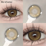 2pcs Natural Color Contact Lenses for Eyes Gray Lenses Colorcon Korean Lenses Yearly Beauty Brown Eye Contacts Lens