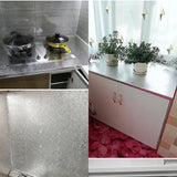 silver contact paper metallic texture 40cm waterproof and oil-proof kitchen cabinet countertop self-adhesive sticker