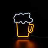 Chi-buy LED Neon Tumbler beer glass USB Powered Neon Signs Night Light 3D Wall Art Bedroom Living Room Decor Lamp Signs