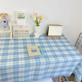 Plaid Tablecloth  Table Cloth Desk Mat Dust-proof Dining Table Cloth Furniture Protector Picnic Mat Tapete Dressing Table Mat