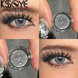 2Pcs Best Selling Colored Lenses Grey Blue Green Series Soft and comfortable Annual Lenses