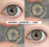 1 Pair Colored Pupils for Eyes Natural Brown Contact Lenses Gray Color Lens High Quality Eye Contacts Cosmetics Yearly