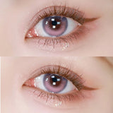1pair Violet Pink Color Contact Lenses Glitter Pupil Cosmetic Eye Lenses