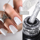 7ml Rubber Base Nail Gel Polish Nude Milky White DIY Nail Art Soak Off Gel Polish Semi Permanent Painting UV Vernis