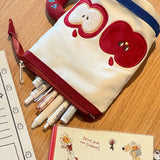 Cute Teacup Shape Pen Bag with Handle Cartoon Pencil Case Large Capacity Pen Holder Students
