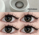 1Pair Color Contact Lens Black Pupils High Quality Myopic  BrownEyes - 1 to- 8 Diopter Contact Lenses 1 Year Fast Shipping