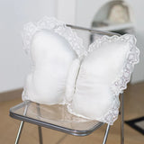 Butterfly Lace Pillow Butterfly Shaped Decorative Pillow For Sofa Couch Bed Plush Velvet Lumbar Support Cushion For Office Chair
