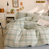 New All-cotton Class A Striped Washed Cotton Quilt Cover Skin-friendly and Comfortable Bedding Covers 160X210 220X240