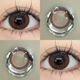 Colored Contact Lenses for eyes Degree Myopia Yearly Use 0-8.00 Brown Beauty Pupils color connatural contact lens