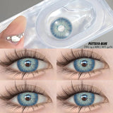 Myopia Color Contact Lens Degree 2Pcs Prescription Lenses for Eyes Natural Cosmetic Diopters Yearly Contact Lens