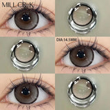 Colored Contact Lenses For Eyes Myopia Natural Green Contact Lens with Prescription Beauty Pupil Cosmetics Yearly Use