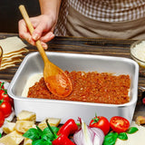 Thickened Stainless Steel Deep Pan Multifunction Roast Chicken Salad Cake Cookie Bakeware for Brownie Bread Meat Baking Pan