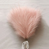 10pc 14in Pampas Grass Artificial Flowers Faux Reed Feather Fake Flower DIY Accessories Boho Home Room Wedding Floral Decoration