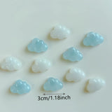 6pcs Cloud Refrigerator Magnets - Reusable, Colorful Cloud-Shaped Magnets for Fridge, Perfect for Christmas