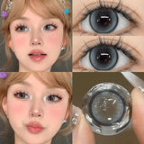 1Pair Color Contact Lenses With Myopia Brown Eyes Natural Colored Beauty Pupils for Natural Effect Eyes Graduated Lenses
