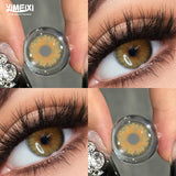1Pair Hot Sale Cleopatra Series Green Contact Lenses Myopia Degree Makeup Lens Brown Iris Lens High Quality Beauty Pupil
