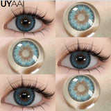 Color Contact Lens Natural Pupils Green Lens Makeup Colored Pupils Gray Contact Lenses Brown Cosmetics Natural Pupils