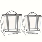 Foldable Mesh Laundry Basket Portable Storage Bag Space Saving Organizer for Clothes Home Travel Laundry Room Large Capacity