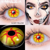 Cosplay Blue Color Contact Lenses for Eyes Yearly Makeup Halloween Beauty Yellow Contact Lenses Eye Cosmetic