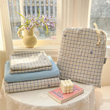 Korean Style Bedding Sets Soft Flat Sheet Duvet Cover Pillowcase Polyester Twin Queen Full Size Quilt Cover Set Sheet Set
