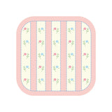 Sweet Korean Style Floral Table Mat Absorbent Non-Slip Heat Insulated Pad Lightweight Bowl Cup Coaster Girls Room Home Gift