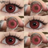 Cosplay Contact Lens Makeup Colored Pupils Cosmetics Beauty Red  Lenses Woman Cosplay Pink Pupils Halloween Color Contacts
