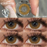 1pair Color Contact Lenses for Eyes Black Lenses Cosmetic Big Eye Lenses Gray Pupils Lens Yearly Natural Eye Contacts