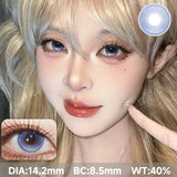 2pcs Half-Year Colored Contacts Big Diameter High Moisture Lenses for Daily Cosplay Role Play Brown Purple Blue Grey S