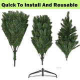 Green Christmas Tree 5/6/7ft with Metal Stand Artificial PVC Xmas Tree with 1000 Branches Holiday Decoration Fast Delivery