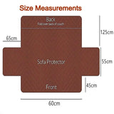 Soft Plush Recliner Sofa Covers for Living Room Leaves Printed Pet Kids Sofa Mat Non-Slip Couch Armchair Slipcovers Protector