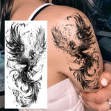 1 Sheet Realistic Flying Birds Flowers Temporary Tattoos For Women Girls Waterproof Long Lasting Fake Tattoo Sticker 3D Body Art