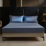 Luxury Jacquard and 60S Cotton Patchwork Soft Silky Bedding Set Duvet Cover Set Bed Sheet/Fitted Sheet Pillowcases 4Pcs