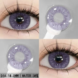1Pair New Color Contact Lenses for Eyes Purple Lenses Gray Pupils Lens Brown Eye Lens Yearly Cosmetic Blue Eye Contacts