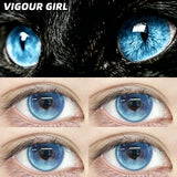 2ps 6 Months Color Contact Lenses Dreamy Designs Anime Cute Cartoon Eyes  Party Coser Eye Makeup Beauty Accessories