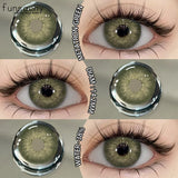 2PCS Colored Eye Lenses Brown Colorcon Contact Lenses Grey High Quality Natural Pupils Blue Cosmetic Beauty Lens Yearly