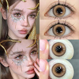 1 Pair HOT SALE Green Colored Contact Lenses with Prescription Myopia Lenses Cosmetic Beauty Pupils Soft Blue Eye Lenses