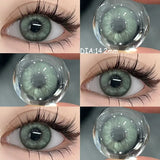 2Pcs Best Selling Color Contact Lenses Nature Green Series Soft Lens EyeBeauty Pupil