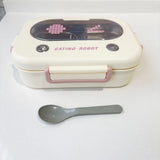 2/3 Grid Lunch Box Stainless Steel Insulated Lunch Box Student Bento Box with Cutlery Large Capacity Food Storage Container