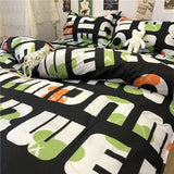 Ins Style Fashion Butterfly Bedding Set For Girls Boys Double Size Flat Sheet Duvet Cover Pillowcase Bed Linen Home Textile