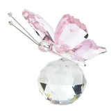 Crystal Butterfly Figurine Animal Ornaments Crafts Glass Paperweight Home Wedding Decoration Miniature Souvenir Gifts