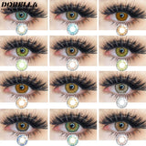  1 Pair(2pcs)  3Tone Series Colored Contact Lenses Cosmetic Contacts Natural Color Lens